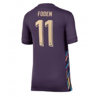 Camiseta Inglaterra Phil Foden #11 Visitante Equipación para mujer Eurocopa 2024 manga corta